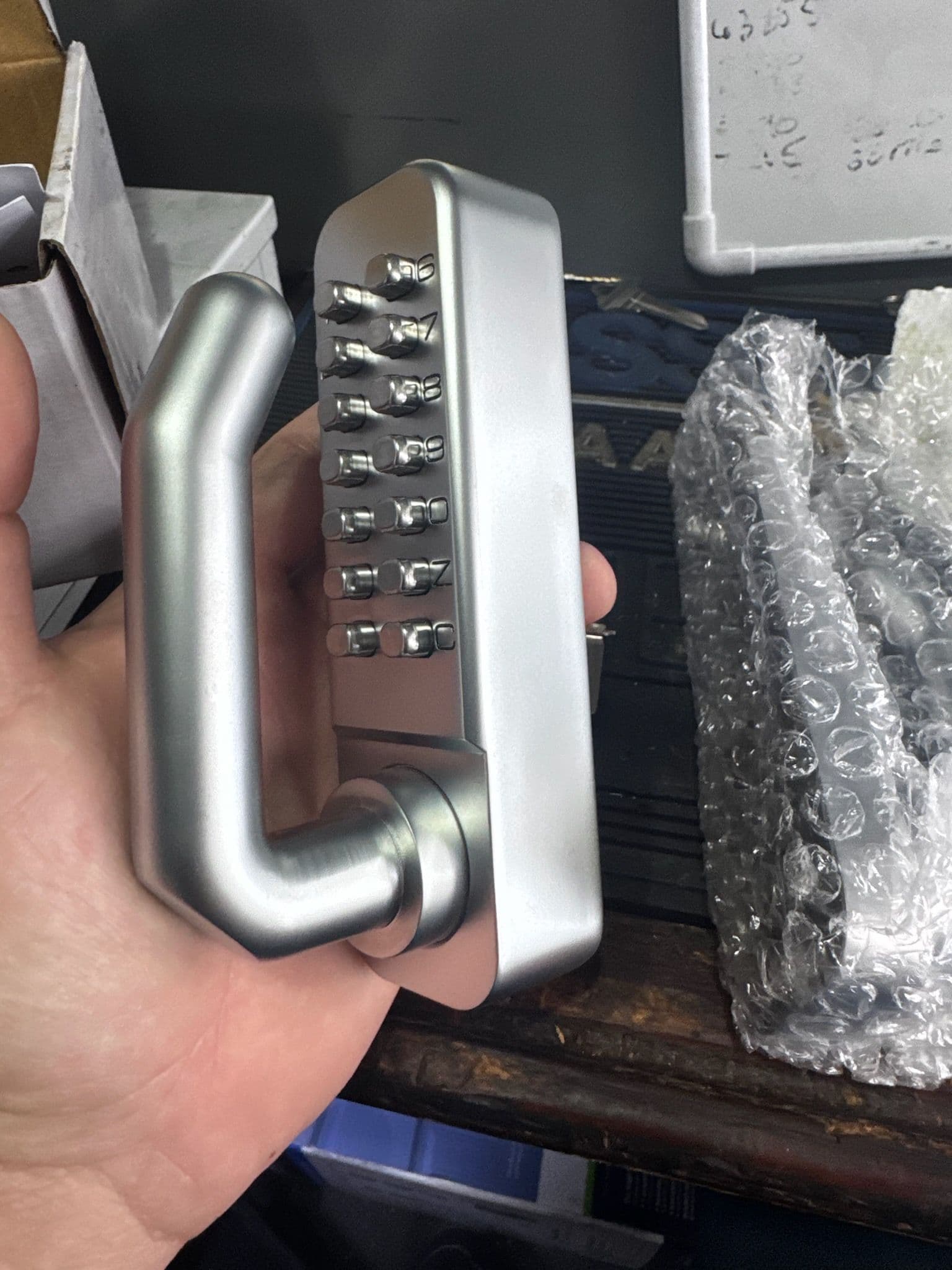 Mechanical Keyless Door Lock Installation image